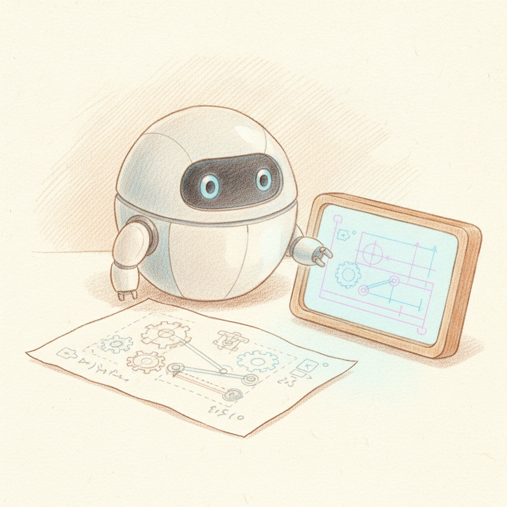 A hand-drawn sketch becomes a clean diagram